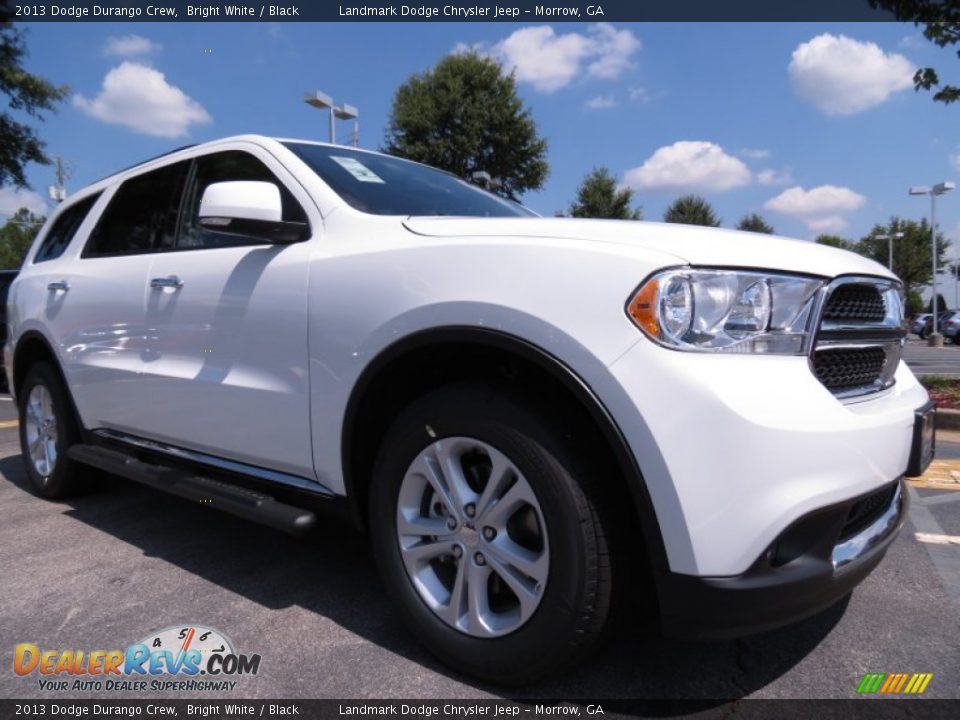2013 Dodge Durango Crew Bright White / Black Photo #4
