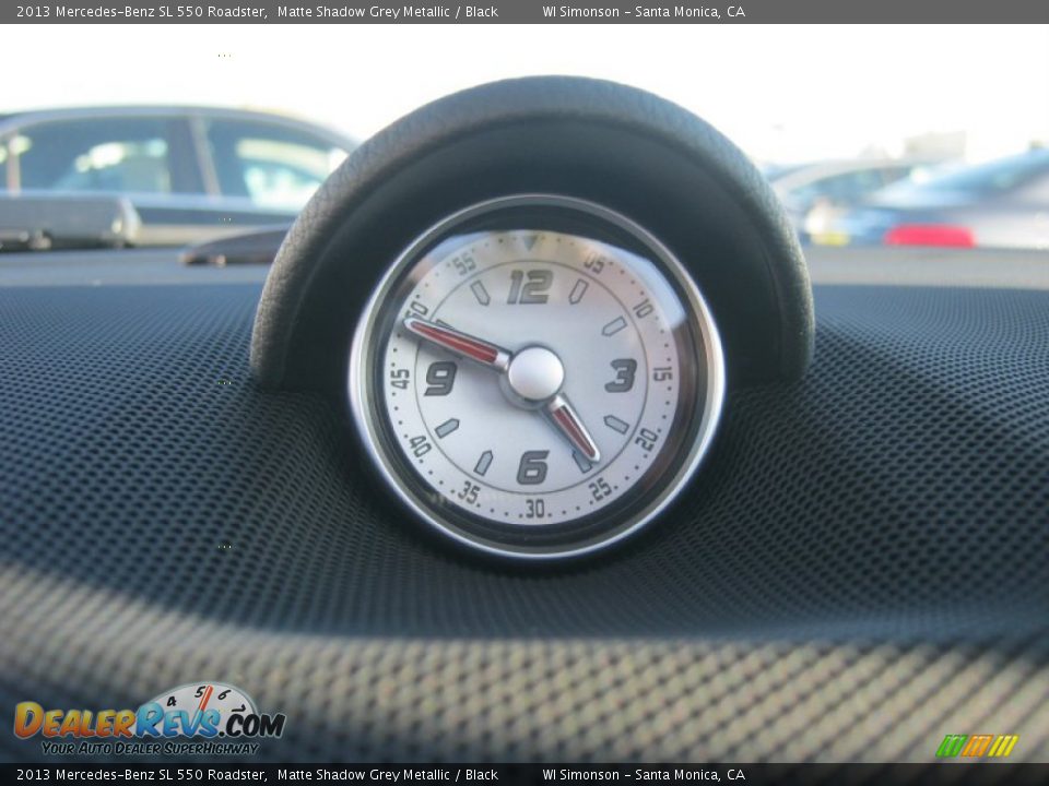 2013 Mercedes-Benz SL 550 Roadster Matte Shadow Grey Metallic / Black Photo #13
