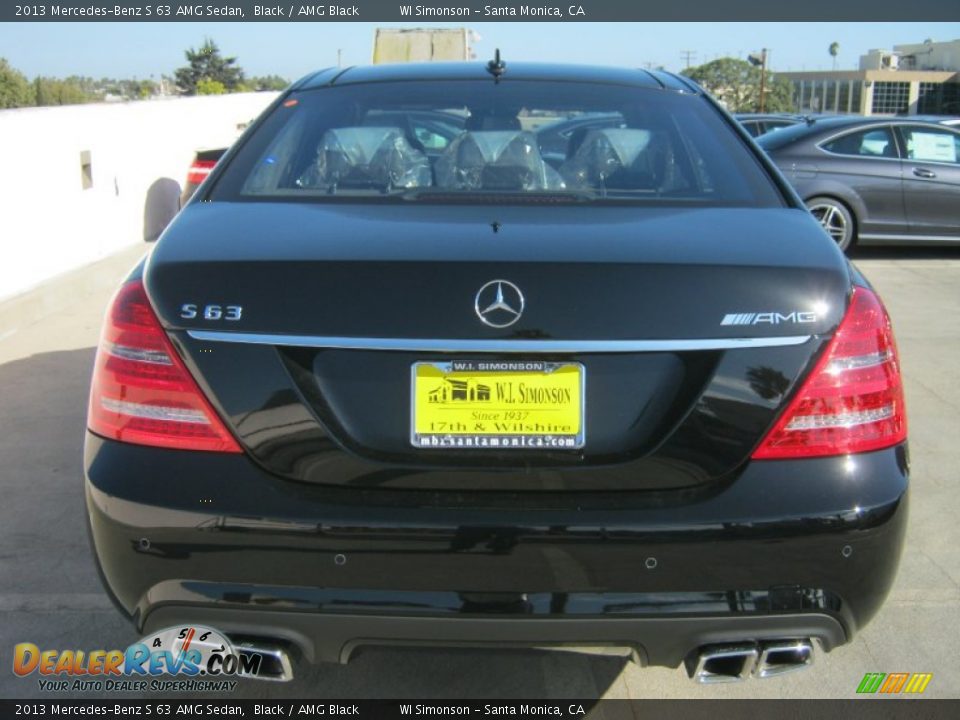 2013 Mercedes-Benz S 63 AMG Sedan Black / AMG Black Photo #5