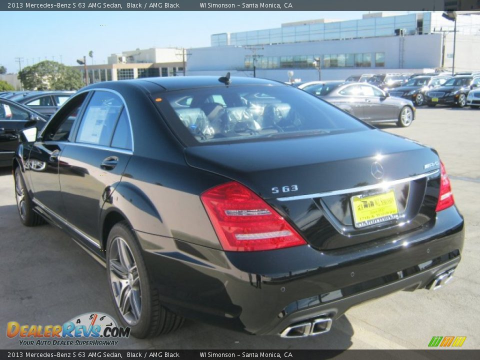2013 Mercedes-Benz S 63 AMG Sedan Black / AMG Black Photo #6