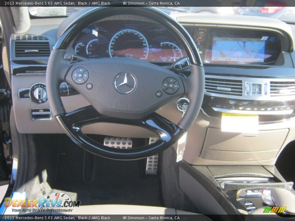 2013 Mercedes-Benz S 63 AMG Sedan Black / AMG Black Photo #11