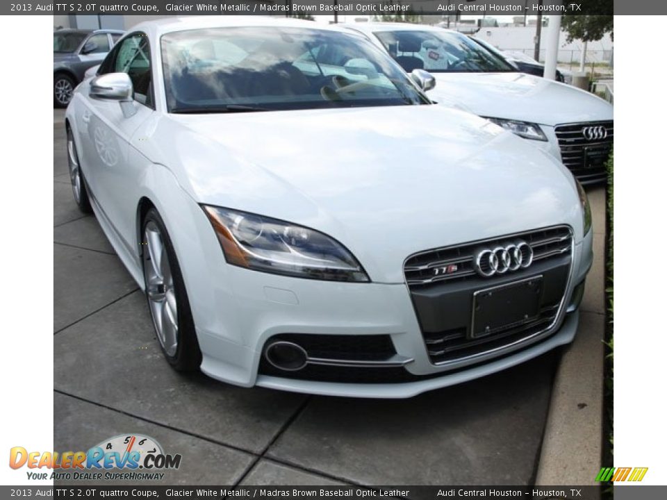 2013 Audi TT S 2.0T quattro Coupe Glacier White Metallic / Madras Brown Baseball Optic Leather Photo #1