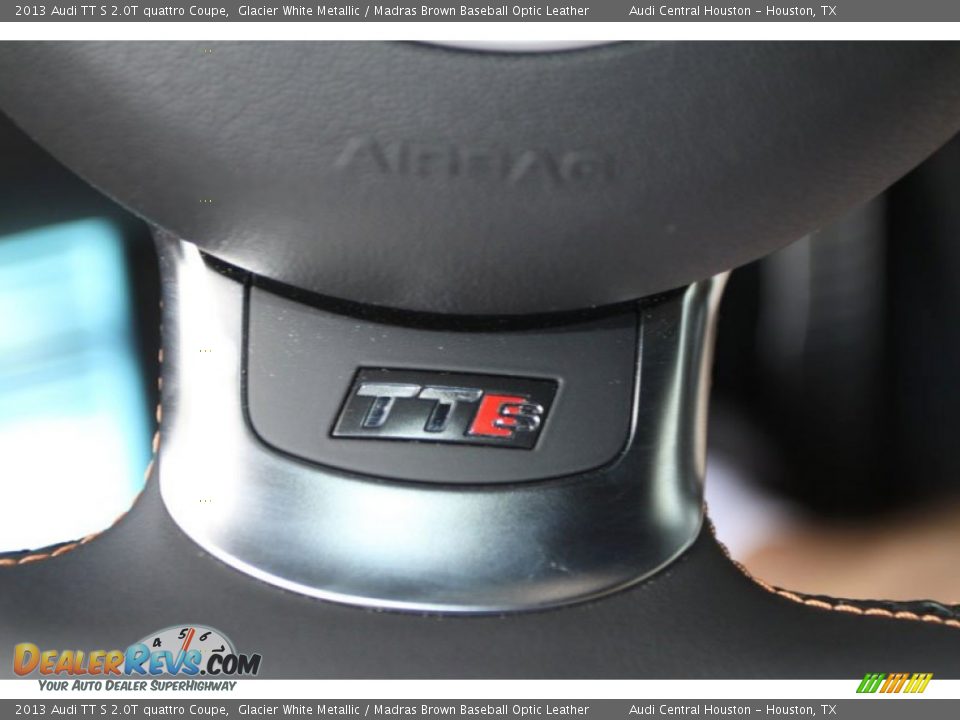 2013 Audi TT S 2.0T quattro Coupe Glacier White Metallic / Madras Brown Baseball Optic Leather Photo #11