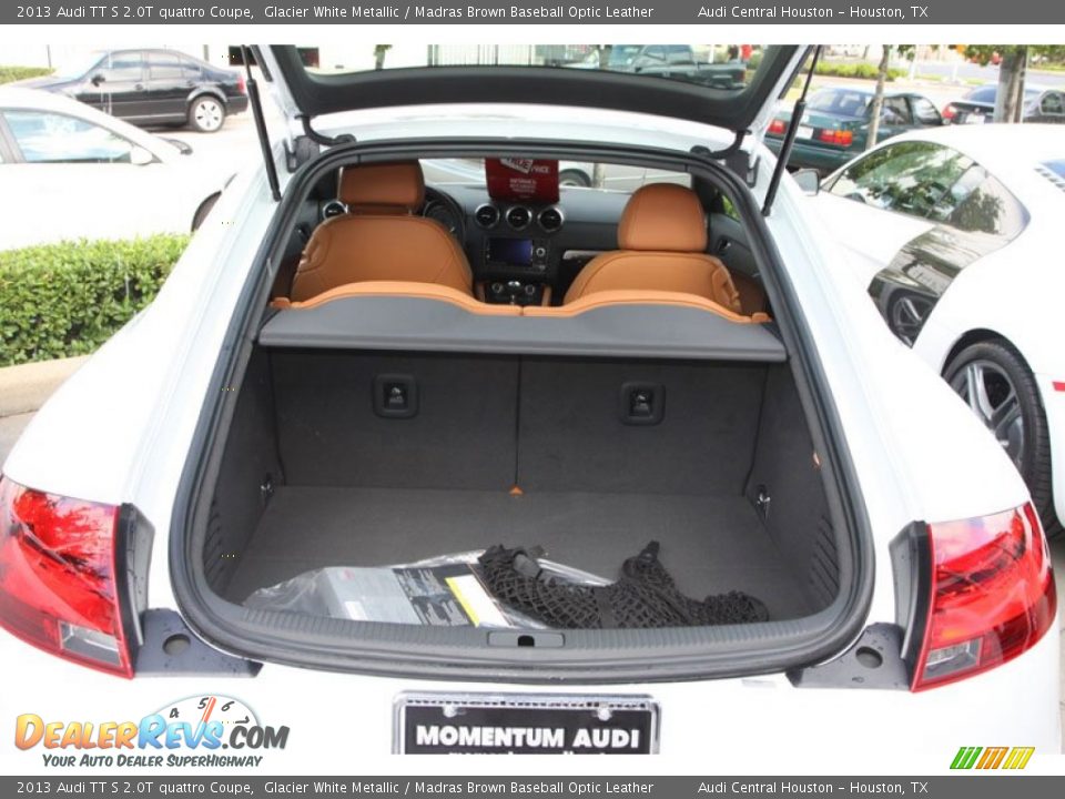 2013 Audi TT S 2.0T quattro Coupe Glacier White Metallic / Madras Brown Baseball Optic Leather Photo #17