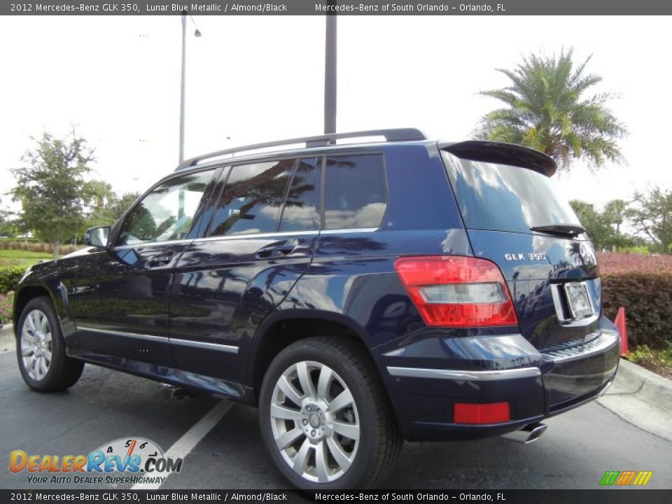 2012 Mercedes-Benz GLK 350 Lunar Blue Metallic / Almond/Black Photo #3