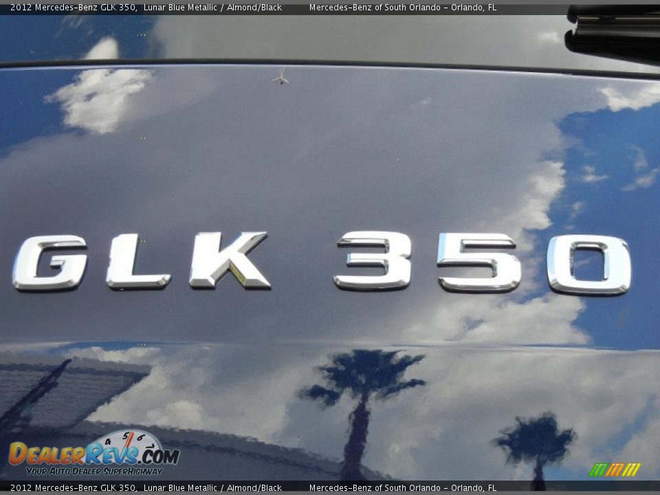 2012 Mercedes-Benz GLK 350 Lunar Blue Metallic / Almond/Black Photo #4