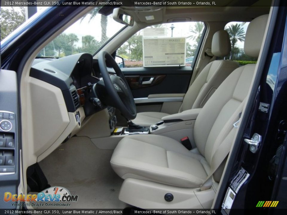 2012 Mercedes-Benz GLK 350 Lunar Blue Metallic / Almond/Black Photo #5