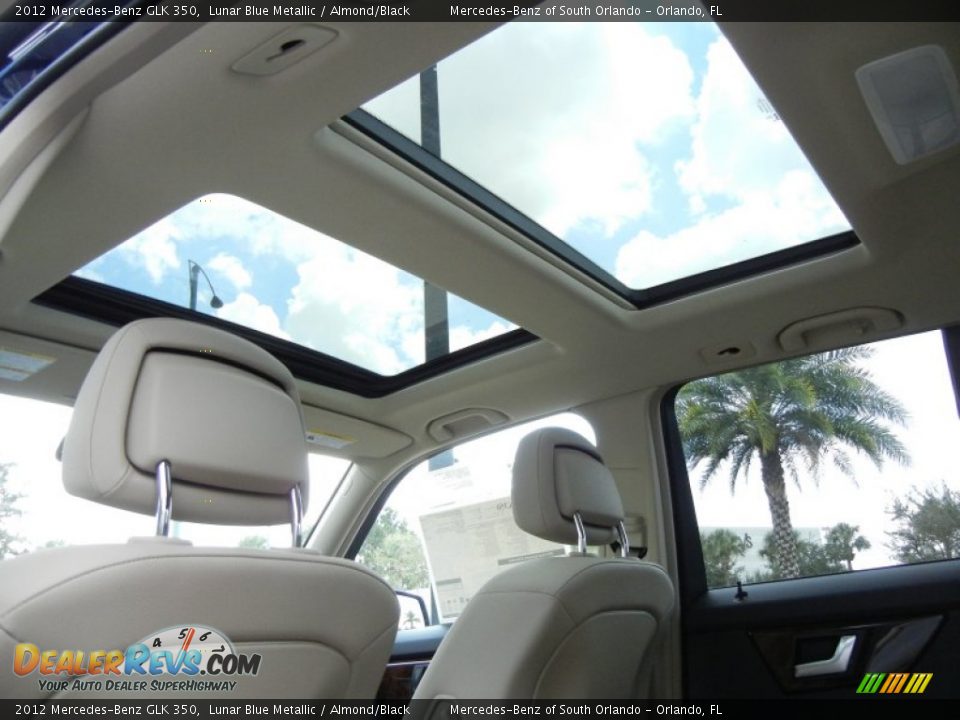 2012 Mercedes-Benz GLK 350 Lunar Blue Metallic / Almond/Black Photo #7