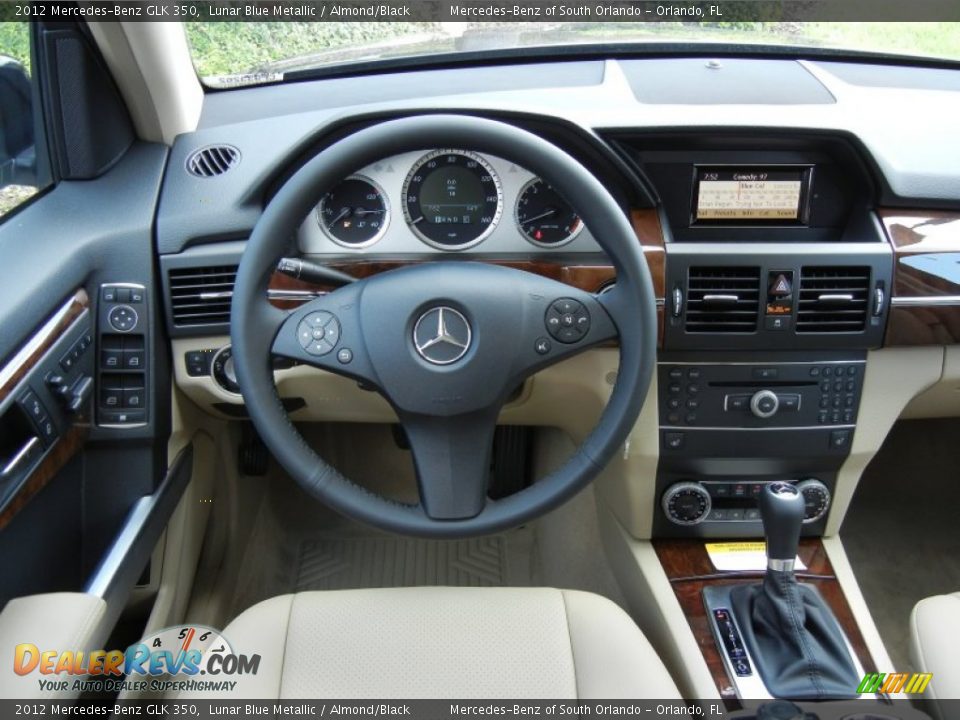 2012 Mercedes-Benz GLK 350 Lunar Blue Metallic / Almond/Black Photo #8