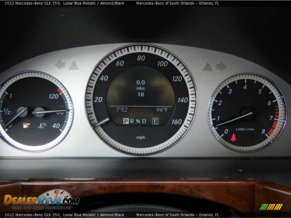 2012 Mercedes-Benz GLK 350 Lunar Blue Metallic / Almond/Black Photo #9