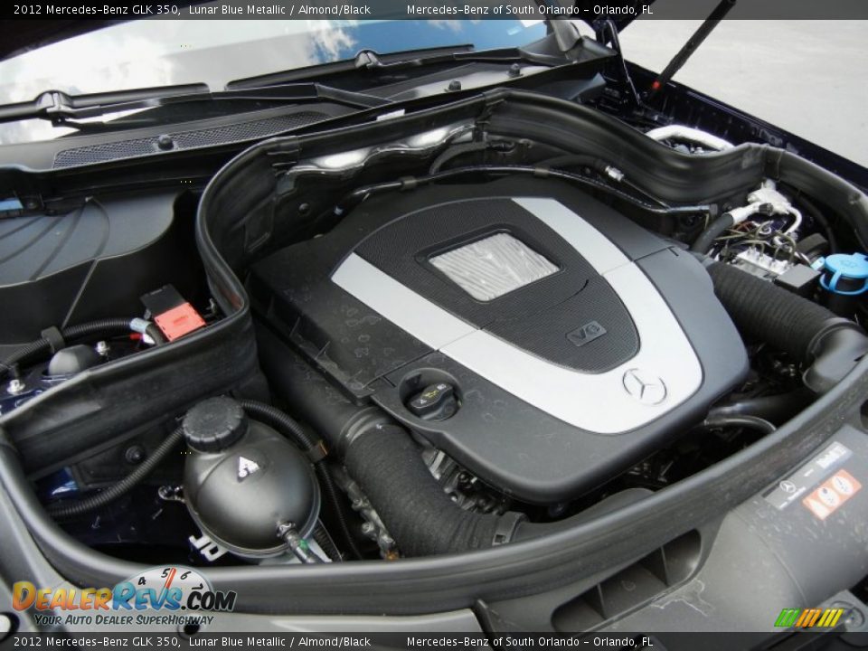 2012 Mercedes-Benz GLK 350 Lunar Blue Metallic / Almond/Black Photo #12