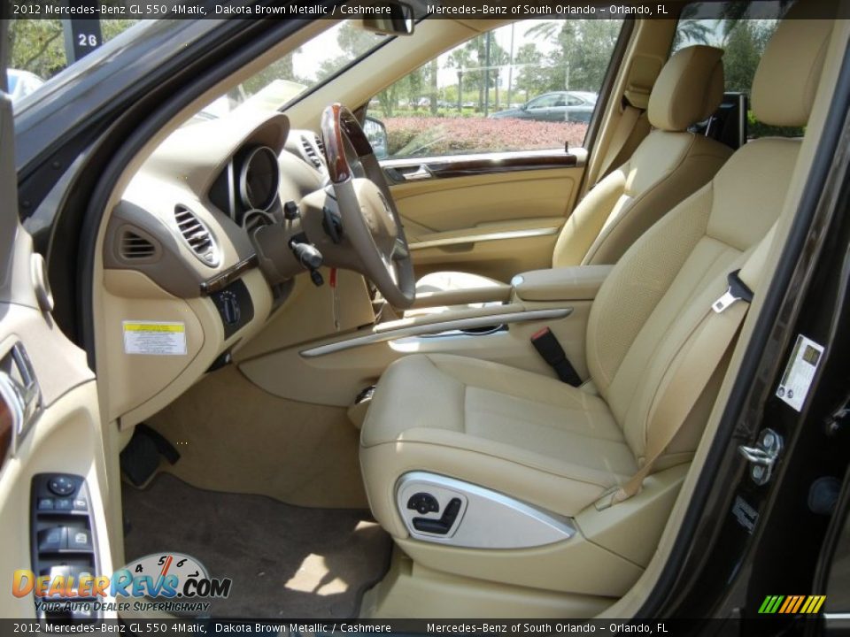 2012 Mercedes-Benz GL 550 4Matic Dakota Brown Metallic / Cashmere Photo #5