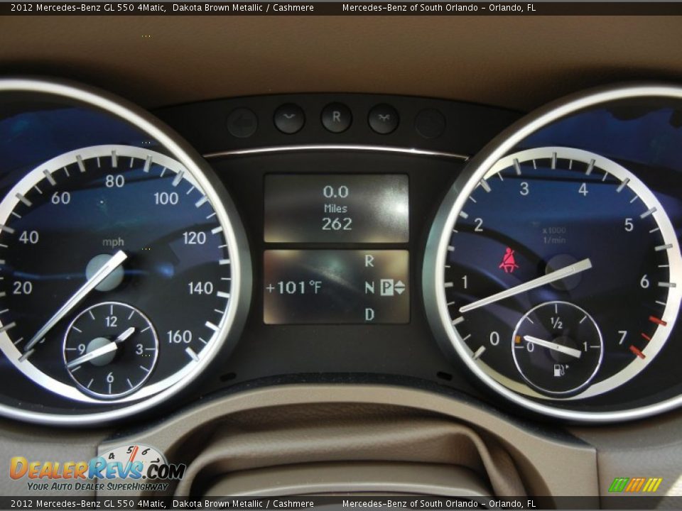 2012 Mercedes-Benz GL 550 4Matic Dakota Brown Metallic / Cashmere Photo #11