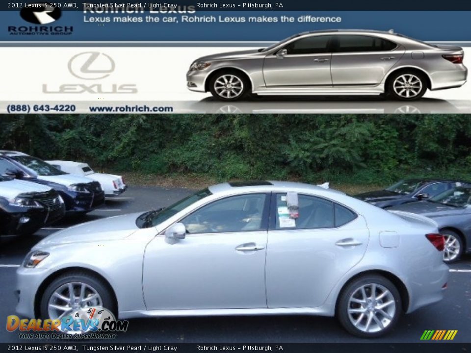 2012 Lexus IS 250 AWD Tungsten Silver Pearl / Light Gray Photo #1