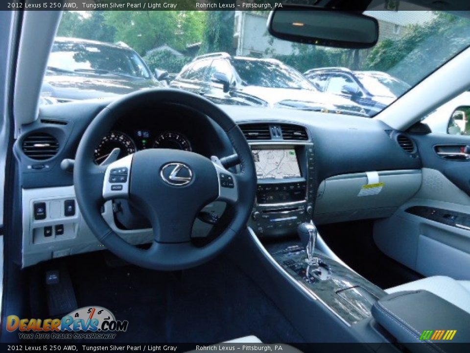 2012 Lexus IS 250 AWD Tungsten Silver Pearl / Light Gray Photo #12