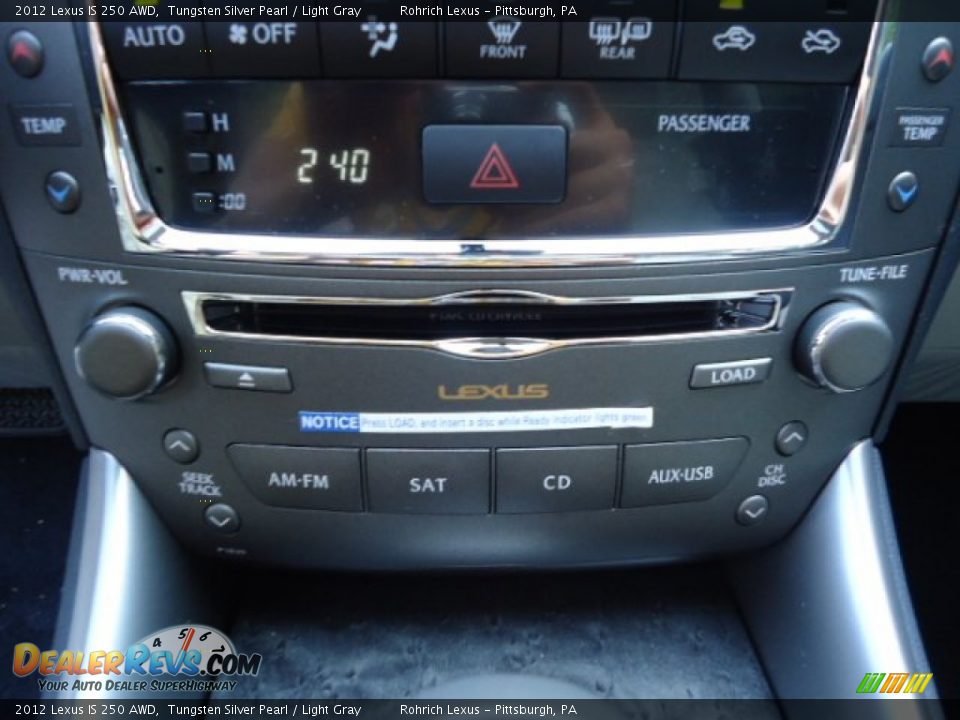 2012 Lexus IS 250 AWD Tungsten Silver Pearl / Light Gray Photo #19