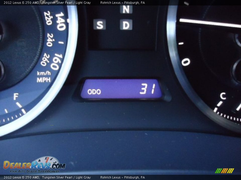 2012 Lexus IS 250 AWD Tungsten Silver Pearl / Light Gray Photo #20