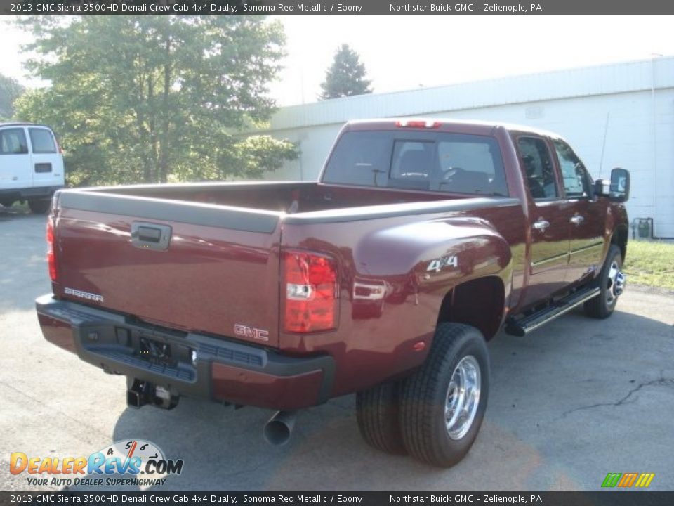 2013 GMC Sierra 3500HD Denali Crew Cab 4x4 Dually Sonoma Red Metallic / Ebony Photo #6
