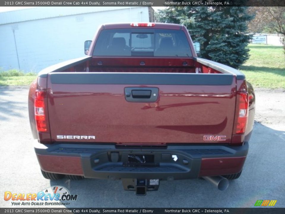2013 GMC Sierra 3500HD Denali Crew Cab 4x4 Dually Sonoma Red Metallic / Ebony Photo #7