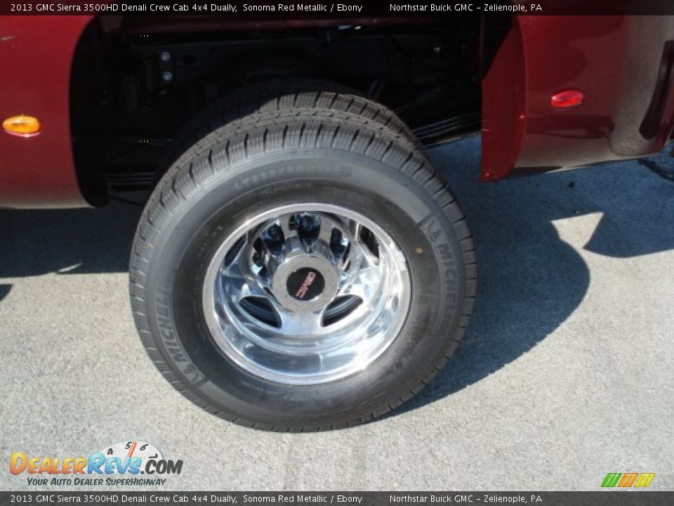2013 GMC Sierra 3500HD Denali Crew Cab 4x4 Dually Sonoma Red Metallic / Ebony Photo #9