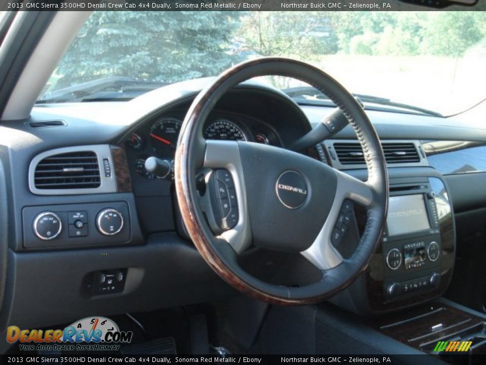 2013 GMC Sierra 3500HD Denali Crew Cab 4x4 Dually Sonoma Red Metallic / Ebony Photo #10