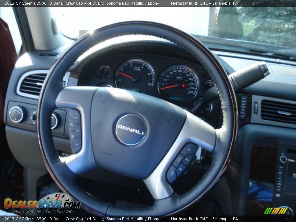 2013 GMC Sierra 3500HD Denali Crew Cab 4x4 Dually Sonoma Red Metallic / Ebony Photo #17