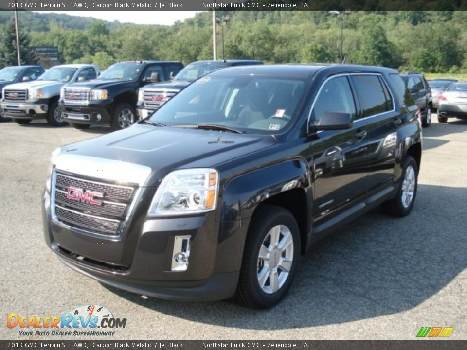 2013 GMC Terrain SLE AWD Carbon Black Metallic / Jet Black Photo #2