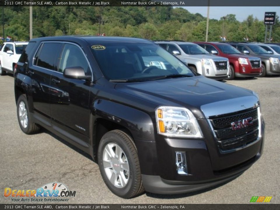 2013 GMC Terrain SLE AWD Carbon Black Metallic / Jet Black Photo #4