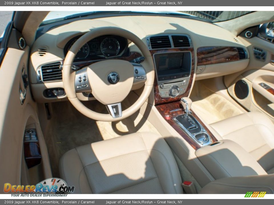 2009 Jaguar XK XK8 Convertible Porcelain / Caramel Photo #23