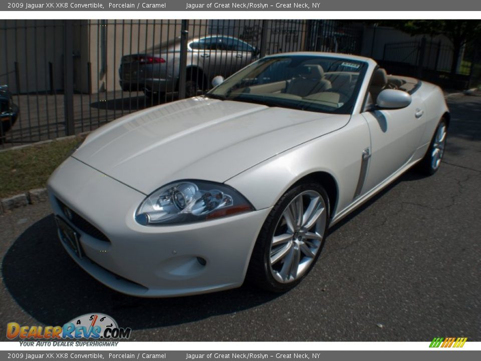 2009 Jaguar XK XK8 Convertible Porcelain / Caramel Photo #25