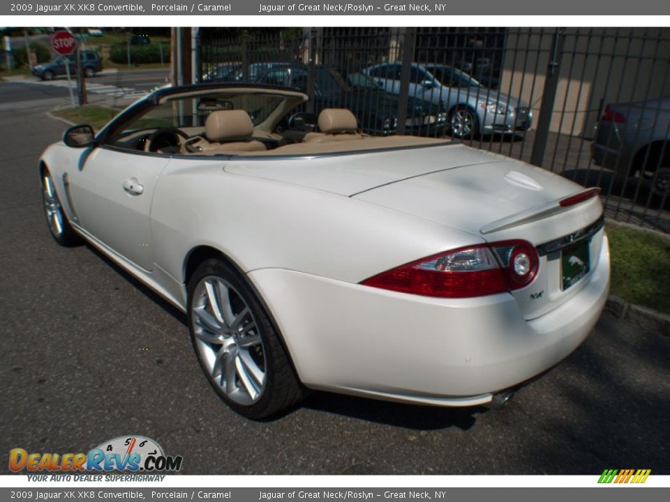 2009 Jaguar XK XK8 Convertible Porcelain / Caramel Photo #26