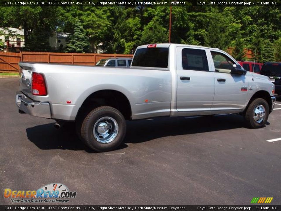 2012 Dodge Ram 3500 HD ST Crew Cab 4x4 Dually Bright Silver Metallic / Dark Slate/Medium Graystone Photo #3