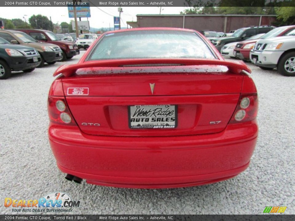 2004 Pontiac GTO Coupe Torrid Red / Black Photo #6