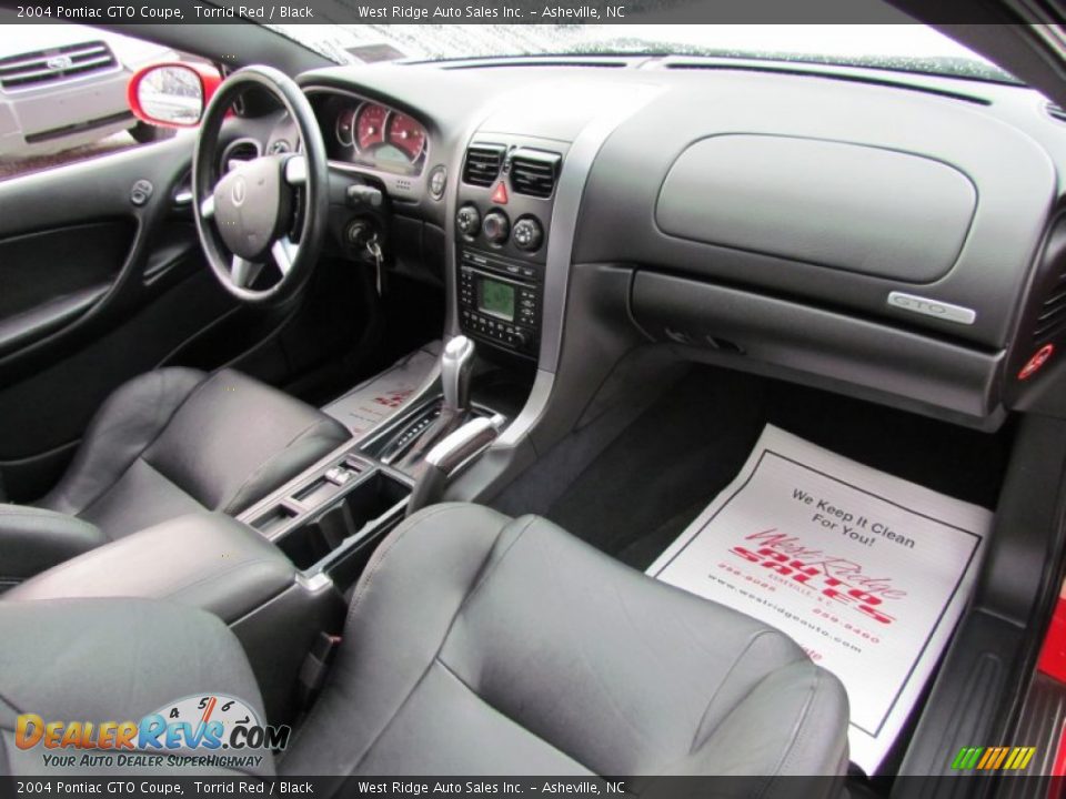 Black Interior - 2004 Pontiac GTO Coupe Photo #14