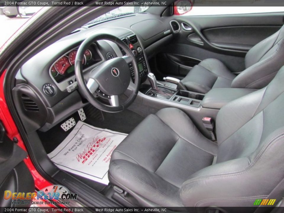 Black Interior - 2004 Pontiac GTO Coupe Photo #20