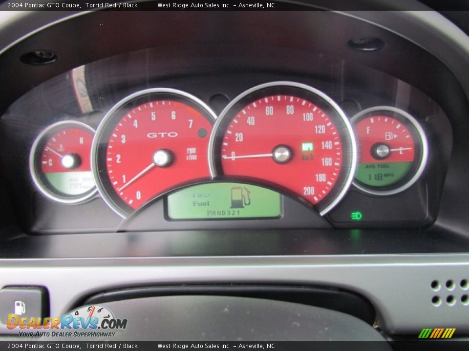 2004 Pontiac GTO Coupe Gauges Photo #23