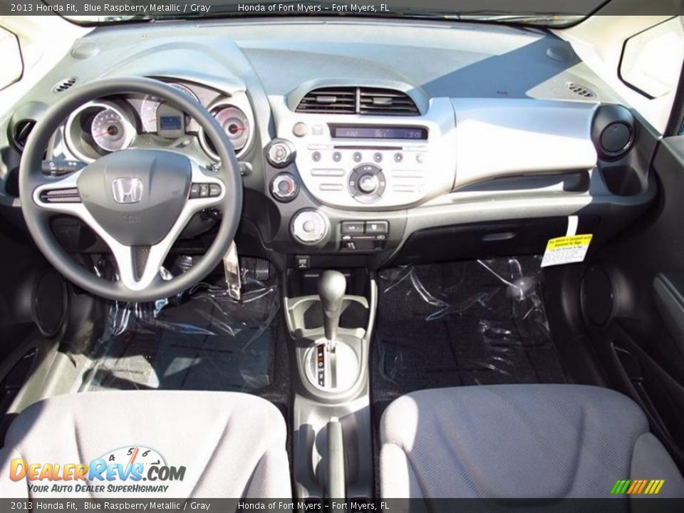 2013 Honda Fit Blue Raspberry Metallic / Gray Photo #4