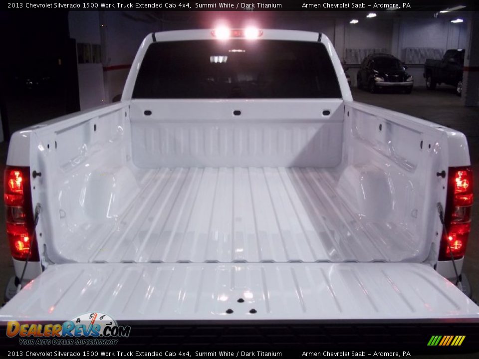 2013 Chevrolet Silverado 1500 Work Truck Extended Cab 4x4 Summit White / Dark Titanium Photo #8