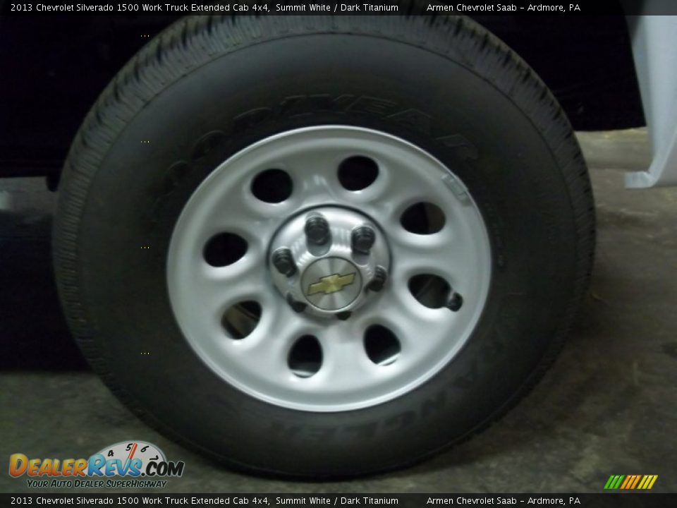 2013 Chevrolet Silverado 1500 Work Truck Extended Cab 4x4 Summit White / Dark Titanium Photo #10