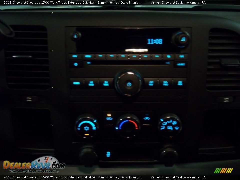 2013 Chevrolet Silverado 1500 Work Truck Extended Cab 4x4 Summit White / Dark Titanium Photo #11