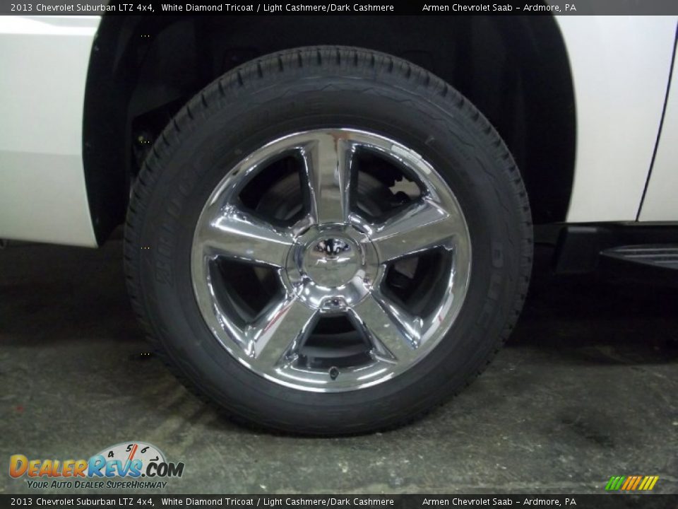 2013 Chevrolet Suburban LTZ 4x4 White Diamond Tricoat / Light Cashmere/Dark Cashmere Photo #12