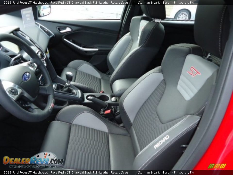 St Charcoal Black Full Leather Recaro Seats Interior 2013