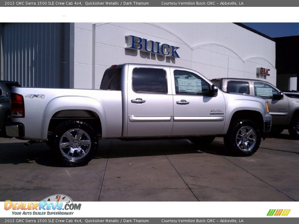 2013 GMC Sierra 1500 SLE Crew Cab 4x4 Quicksilver Metallic / Dark Titanium Photo #2
