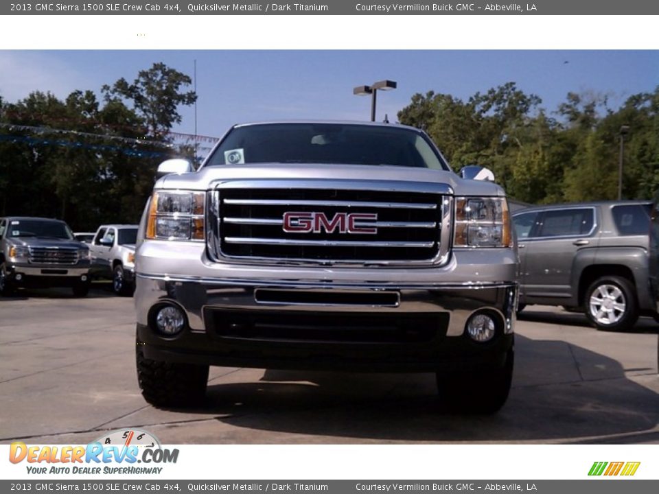 2013 GMC Sierra 1500 SLE Crew Cab 4x4 Quicksilver Metallic / Dark Titanium Photo #3