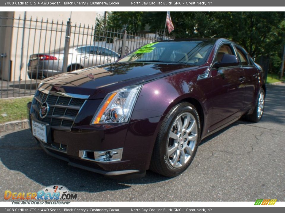 2008 Cadillac CTS 4 AWD Sedan Black Cherry / Cashmere/Cocoa Photo #1