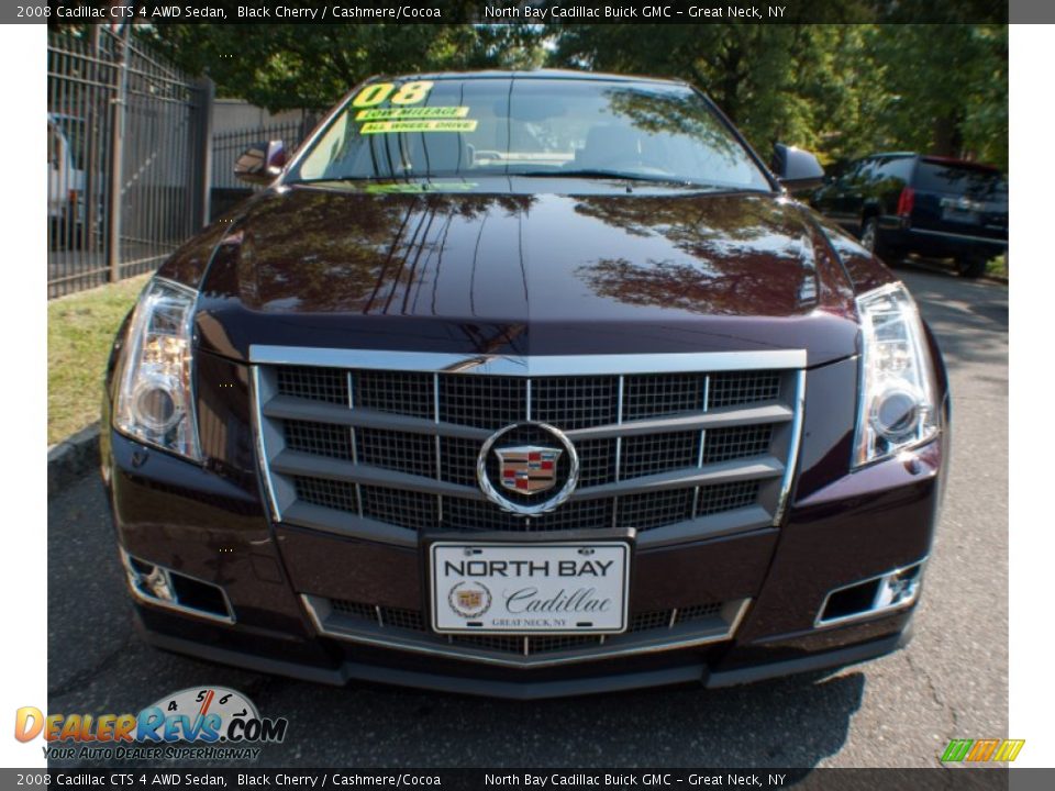 2008 Cadillac CTS 4 AWD Sedan Black Cherry / Cashmere/Cocoa Photo #2