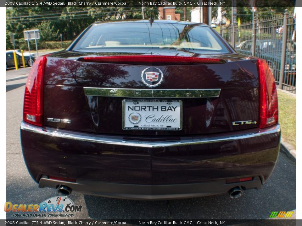 2008 Cadillac CTS 4 AWD Sedan Black Cherry / Cashmere/Cocoa Photo #5