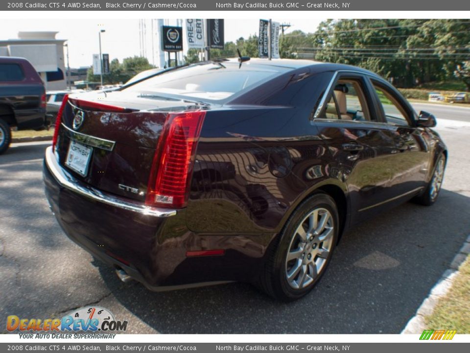 2008 Cadillac CTS 4 AWD Sedan Black Cherry / Cashmere/Cocoa Photo #6