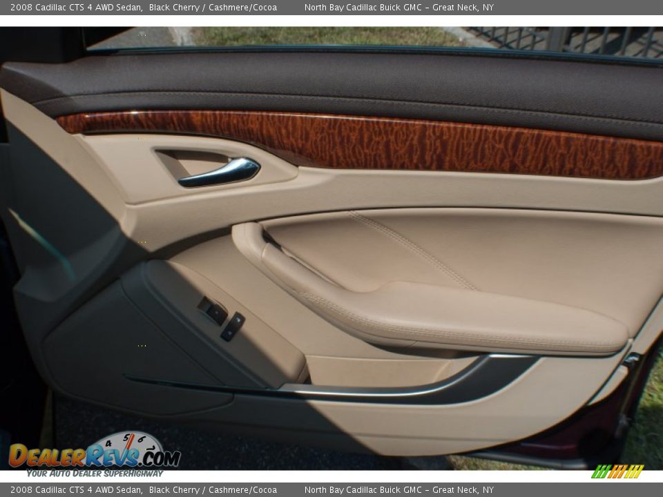 2008 Cadillac CTS 4 AWD Sedan Black Cherry / Cashmere/Cocoa Photo #9
