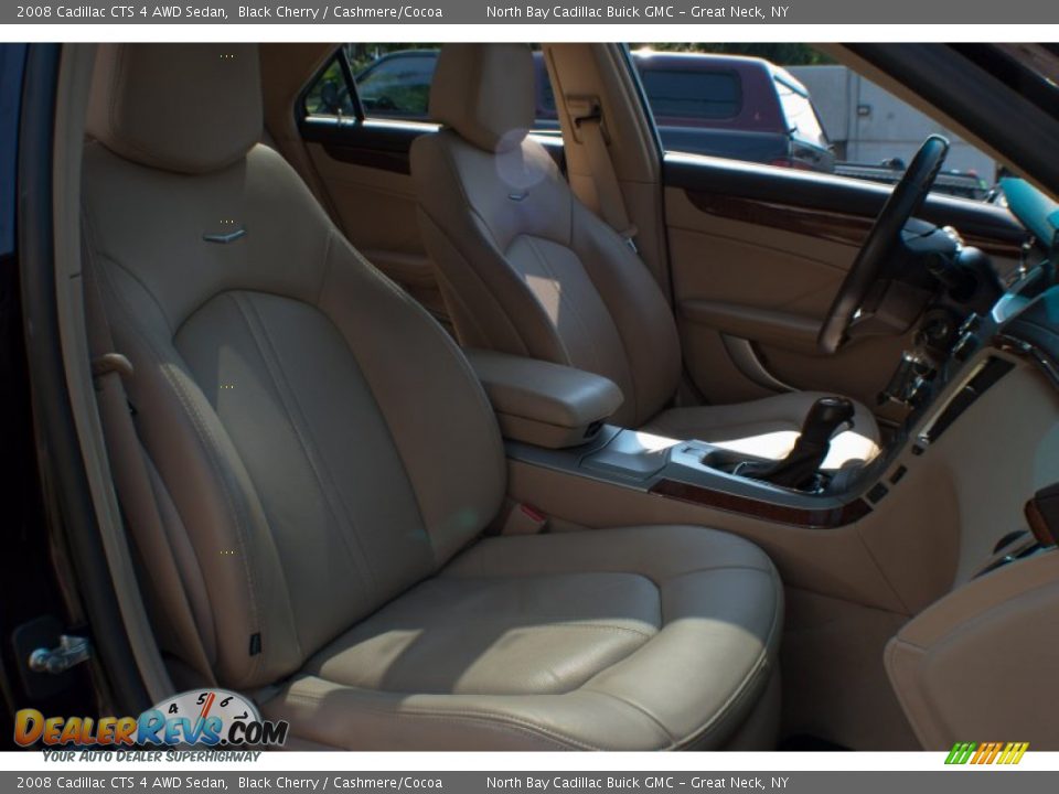 2008 Cadillac CTS 4 AWD Sedan Black Cherry / Cashmere/Cocoa Photo #10